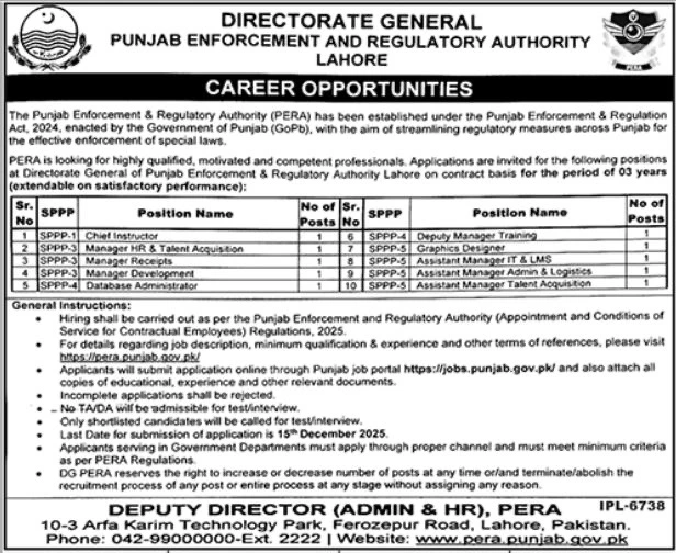 PERA contract jobs 2025