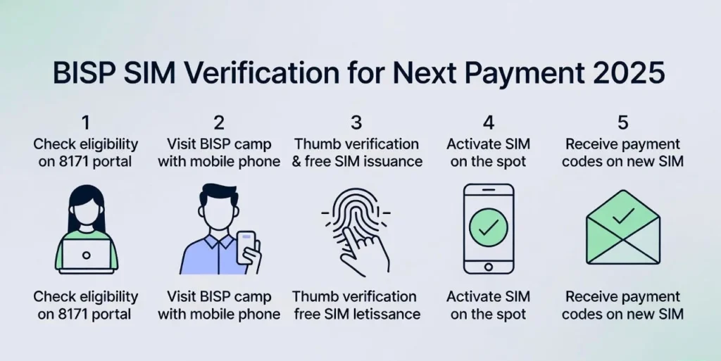 Benazir Income Support Program SIM requirement